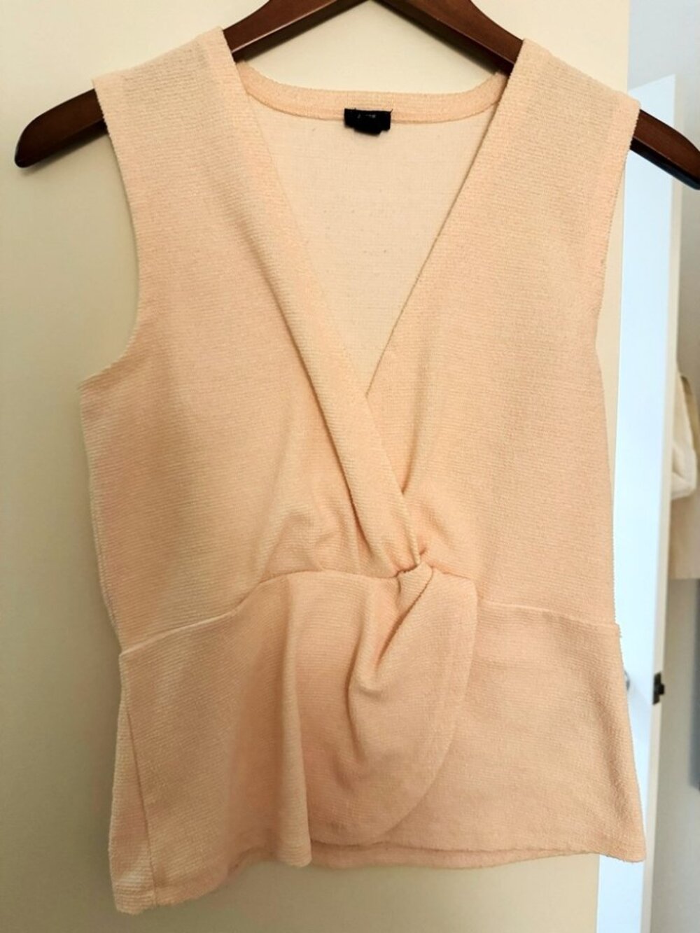 J.Crew 365 Blush Pink Twist Knot Front Knit Tank Top Size XS